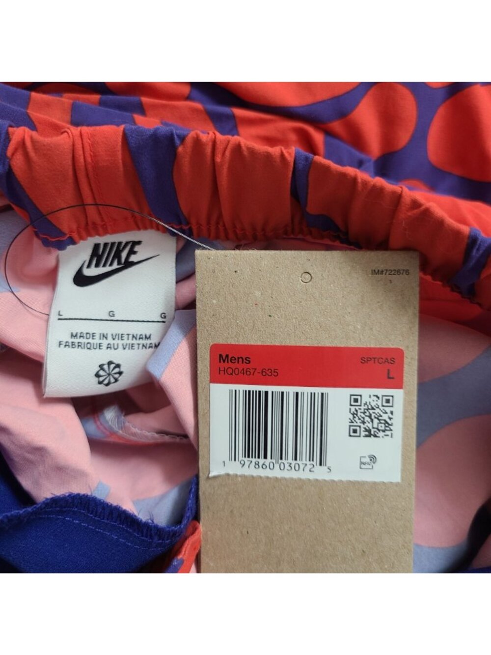 Nike Project F.R.O.G. Parachute Pants HQ0467-635 Size L Red - Picture 4 of 5